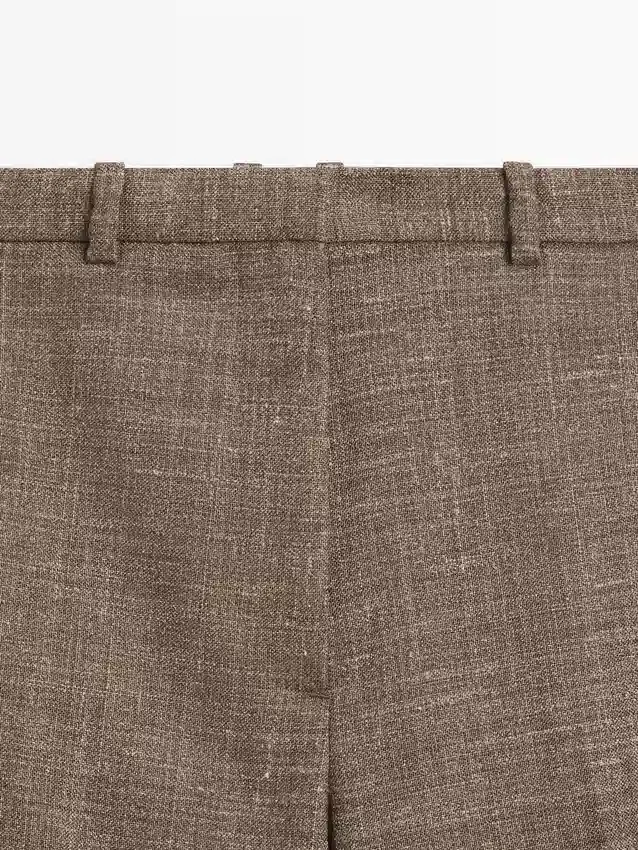 Weithalseige, voluminöse Hose aus Wollmischung Weithalseige, voluminöse Hose aus Wollmischung