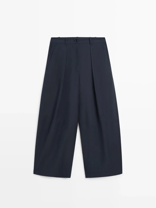 Weithose aus Baumwollmischung Weithose aus Baumwollmischung