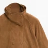 Wildlederjacke mit Knöpfen Wildlederjacke mit Knöpfen