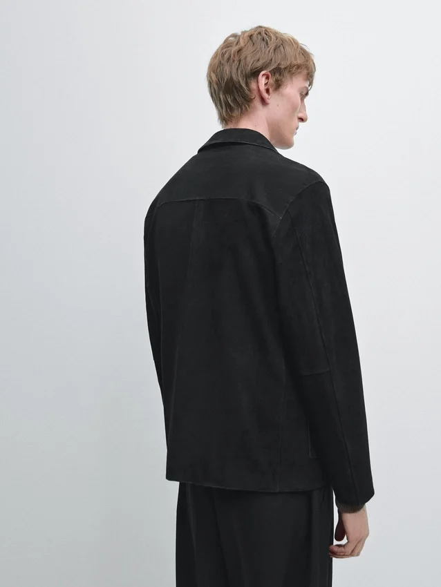 Wildlederjacke mit Taschen Wildlederjacke mit Taschen