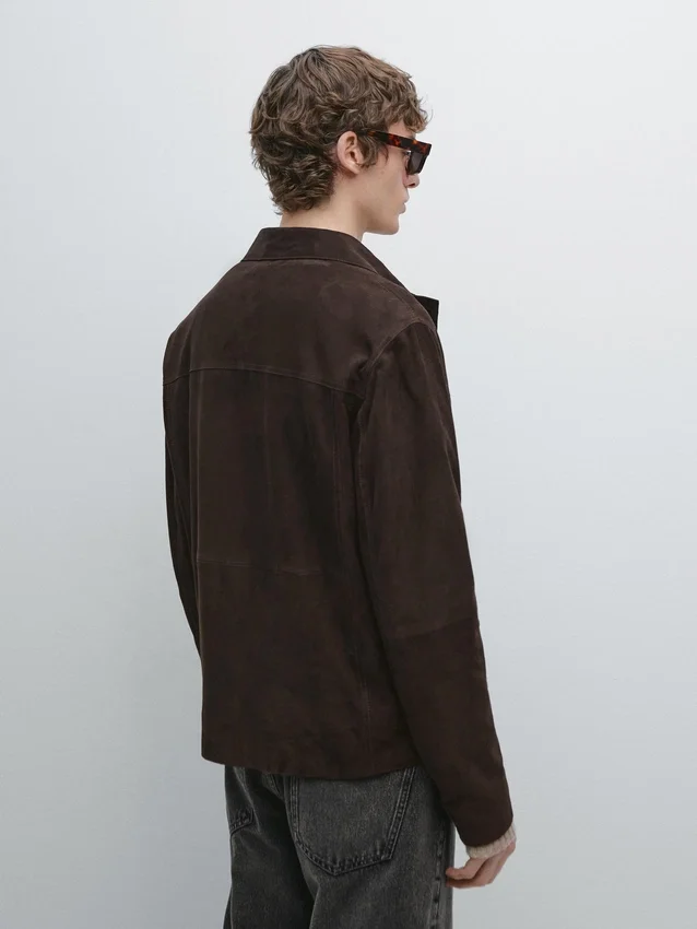 Wildlederjacke mit Taschen Wildlederjacke mit Taschen