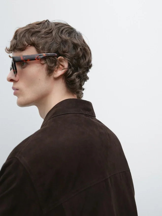 Wildlederjacke mit Taschen Wildlederjacke mit Taschen