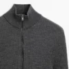 Woll-Cardigan mit Reißverschluss Woll-Cardigan mit Reißverschluss